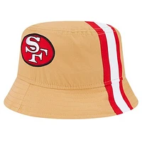 Men's New Era Gold San Francisco 49ers Helmet Bucket Hat