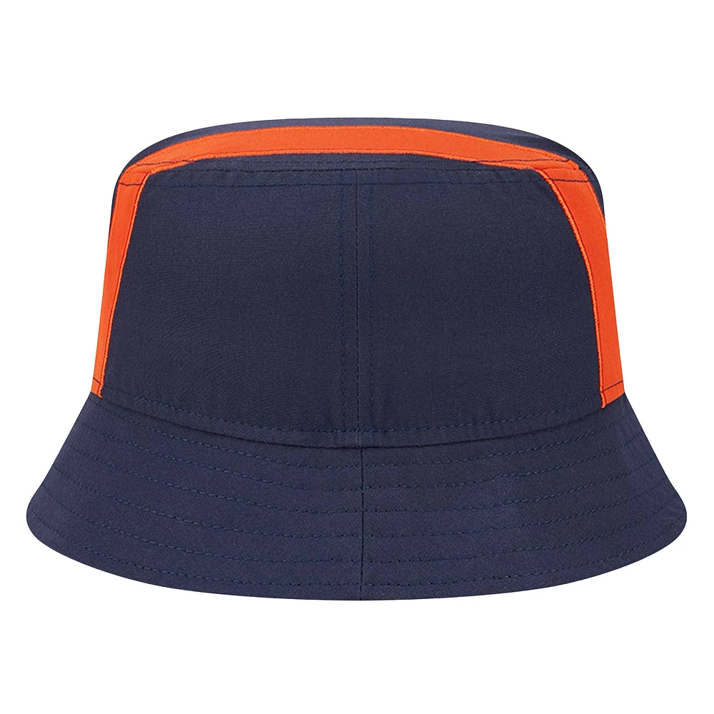 Men's New Era Navy Chicago Bears Helmet Bucket Hat