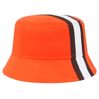 Men's New Era Orange Cleveland Browns Helmet Bucket Hat