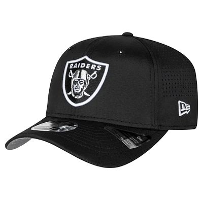 Men's New Era  Black Las Vegas Raiders  Adventure Perform 9SEVENTY Adjustable Hat