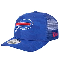 Men's New Era Royal Buffalo Bills Adventure Camo Trucker 9SEVENTY Stretch-Snap Adjustable Hat