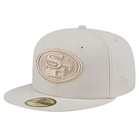 Men's New Era Stone San Francisco 49ers Color Pack 59FIFTY Fitted Hat