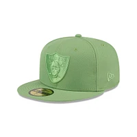 Men's New Era Green Las Vegas Raiders Color Pack 59FIFTY Fitted Hat