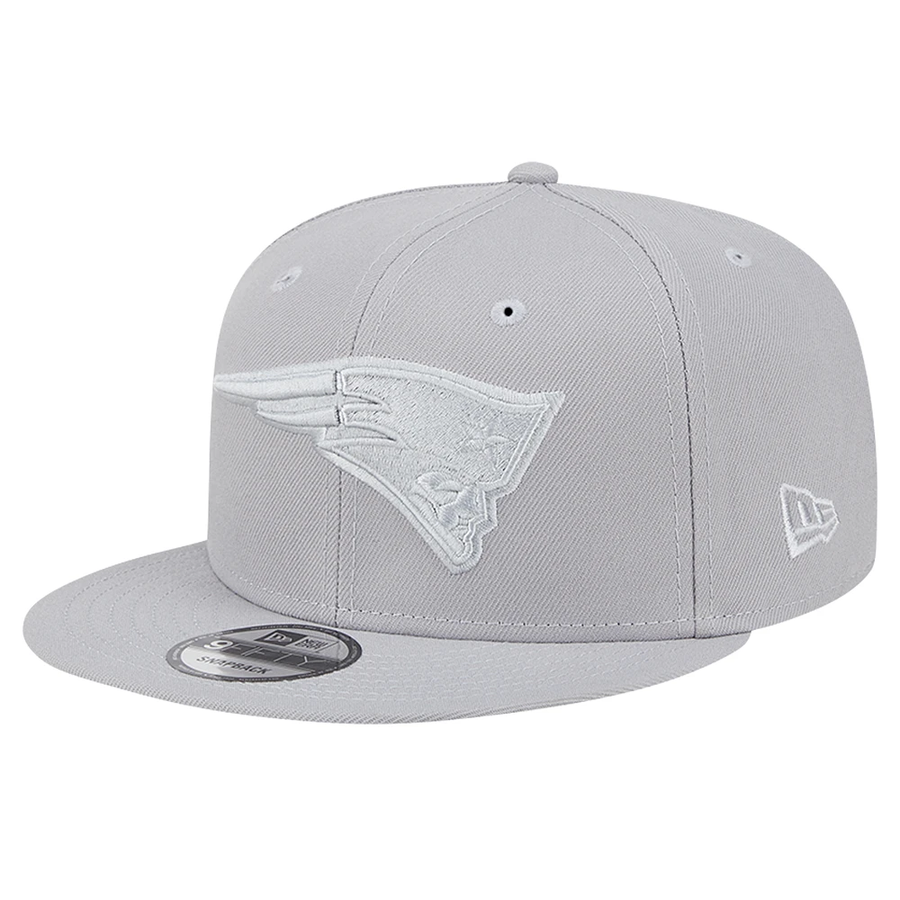 Men's New Era Gray New England Patriots Color Pack 9FIFTY Snapback Hat