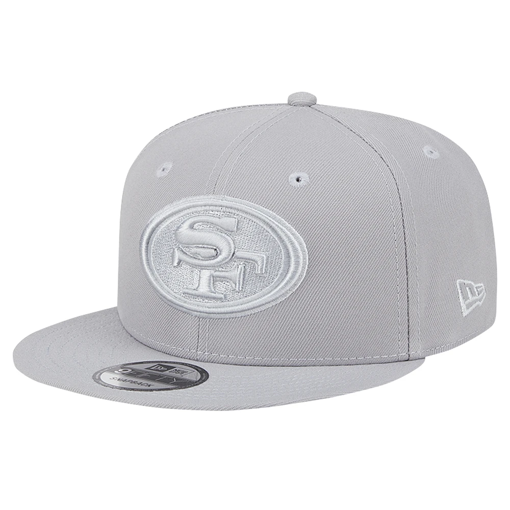 Men's New Era Gray San Francisco 49ers Color Pack 9FIFTY Snapback Hat