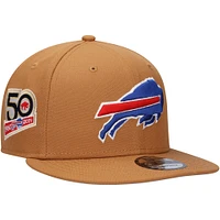 Men's New Era Tan Buffalo Bills Color Pack 9FIFTY Snapback Hat with Side Patch