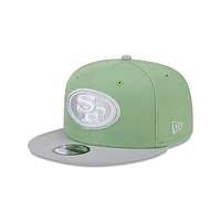 Men's New Era Green/Gray San Francisco 49ers Two-Tone Color Pack 9FIFTY Snapback Hat