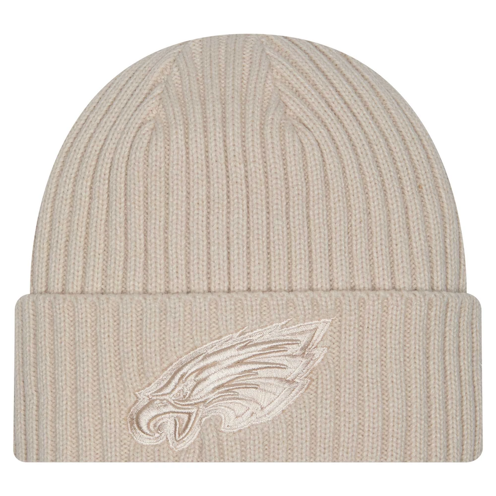 Men's New Era Stone Philadelphia Eagles Color Pack Cuffed Knit Hat