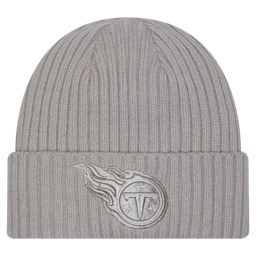 Men's New Era Gray Tennessee Titans Color Pack Cuffed Knit Hat