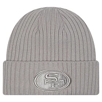 Men's New Era Gray San Francisco 49ers Color Pack Cuffed Knit Hat