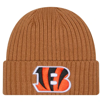 Men's New Era Tan Cincinnati Bengals Color Pack Cuffed Knit Hat