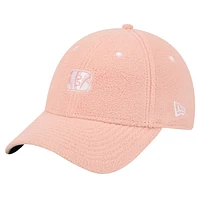 Women's New Era Light Pink Cincinnati Bengals Cozy Sherpa 9FORTY Adjustable Hat