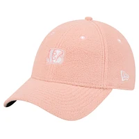 Women's New Era Light Pink Cincinnati Bengals Cozy Sherpa 9FORTY Adjustable Hat