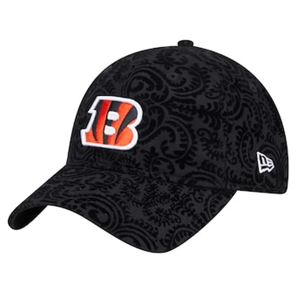 Women's New Era Black Cincinnati Bengals Flair 9TWENTY Adjustable Hat