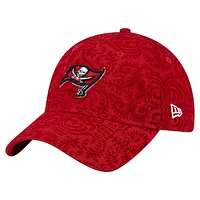 Women's New Era Red Tampa Bay Buccaneers Flair 9TWENTY Adjustable Hat