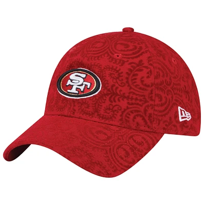 Women's New Era Scarlet San Francisco 49ers Flair 9TWENTY Adjustable Hat