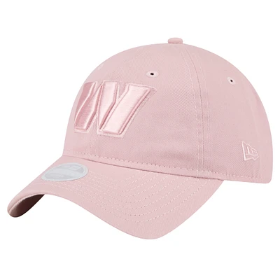 Women's New Era  Light Pink Washington Commanders Main 9TWENTY Adjustable Hat