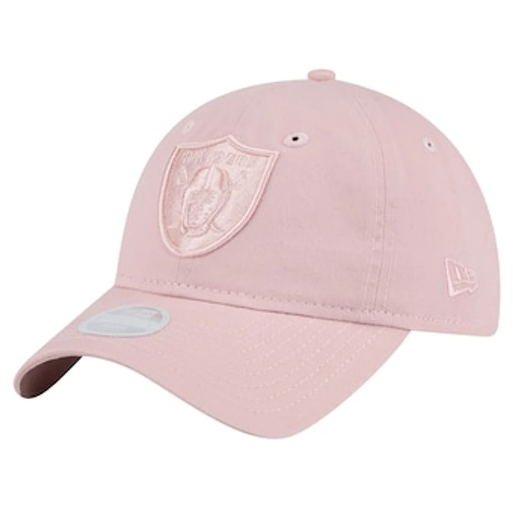 Women's New Era  Light Pink Las Vegas Raiders Main 9TWENTY Adjustable Hat