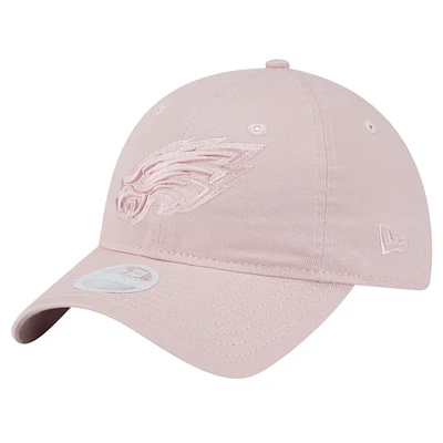 Women's New Era  Light Pink Philadelphia Eagles Main 9TWENTY Adjustable Hat