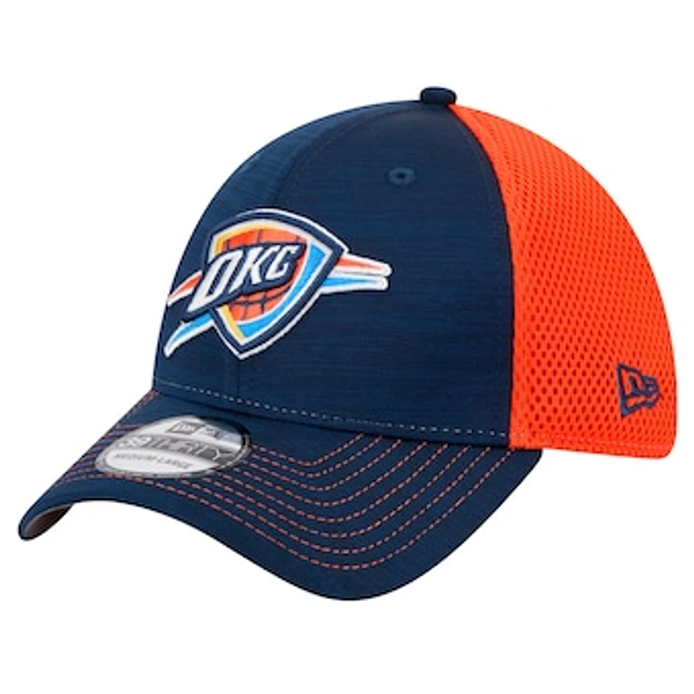 Men's New Era Blue Oklahoma City Thunder Active Tech Neo Flex 39THIRTY Flex Hat