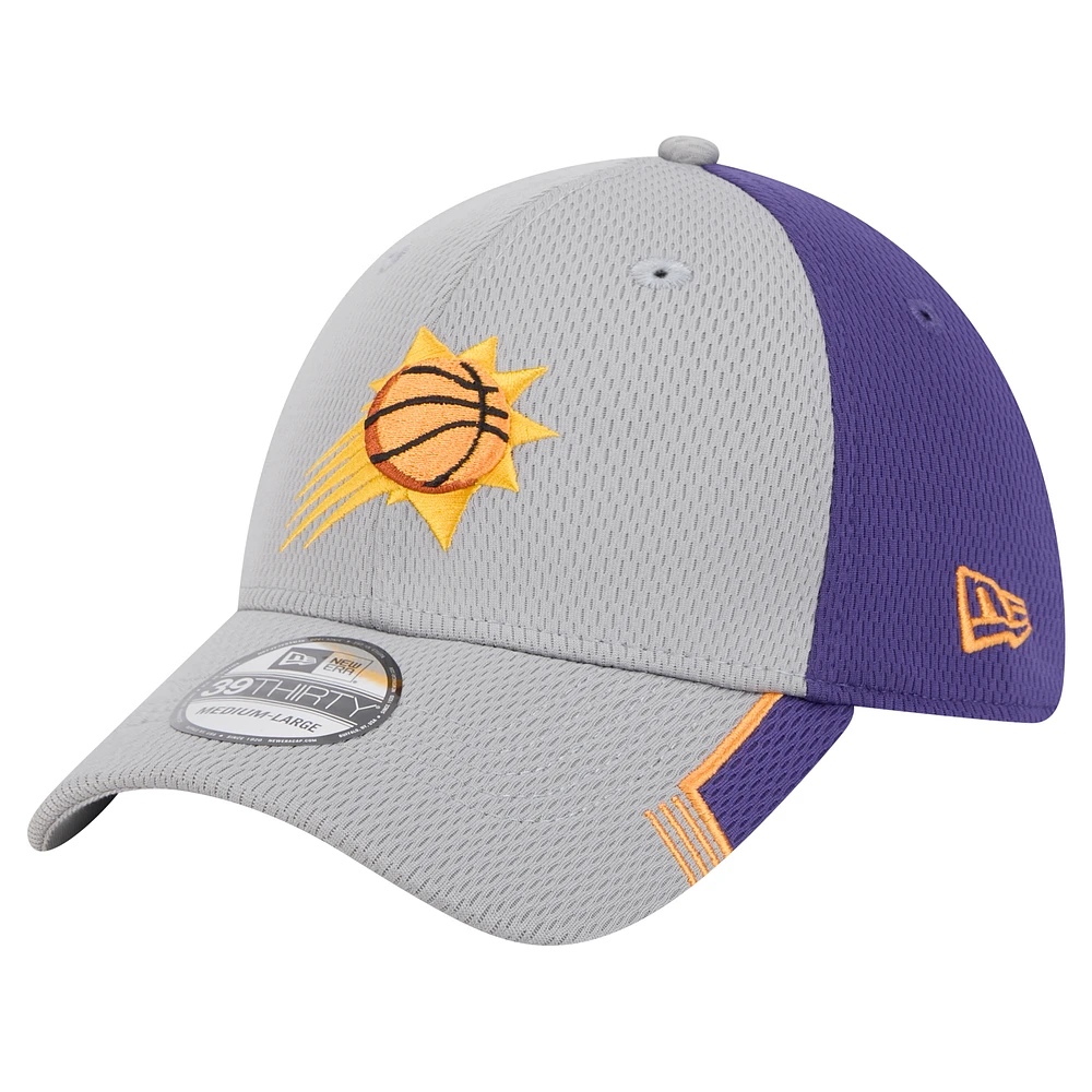 Men's New Era Gray/Purple Phoenix Suns Active Trim 39THIRTY Flex Hat