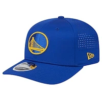 Men's New Era Royal Golden State Warriors Adventure Perform COOLERA 9SEVENTY Stretch-Snap Adjustable Hat