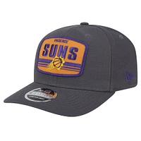 Men's New Era Graphite Phoenix Suns Team Elevated Patch 9SEVENTY Adjustable Hat