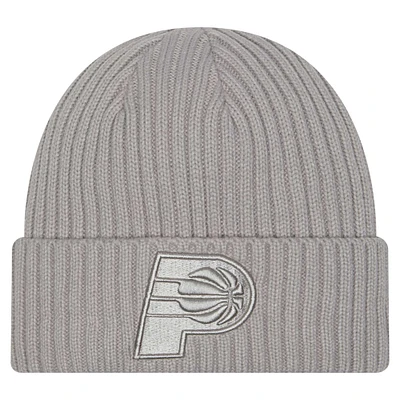 Men's New Era Gray Indiana Pacers Color Pack Cuffed Knit Hat