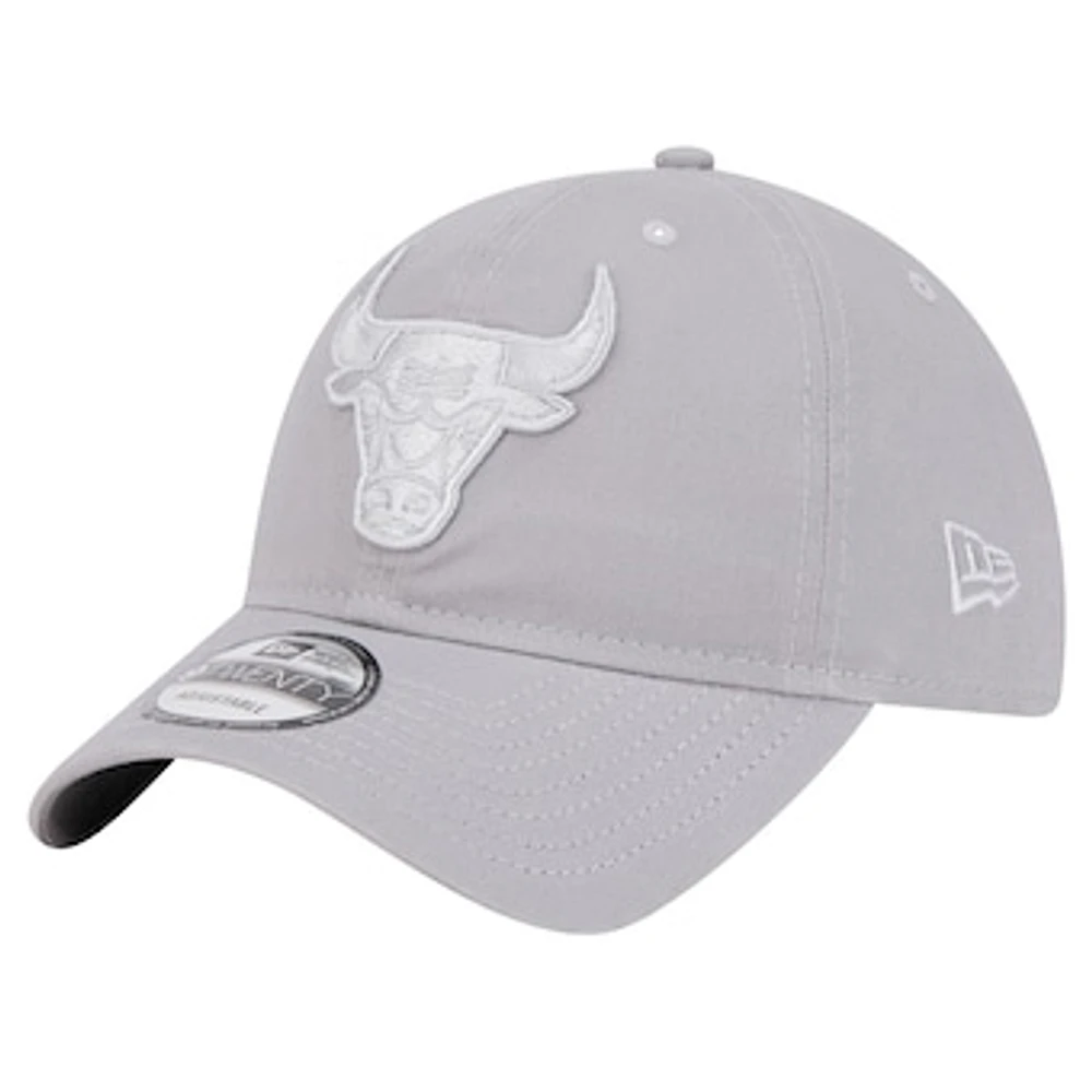 Men's New Era Gray Chicago Bulls Tonal 9TWENTY Adjustable Hat