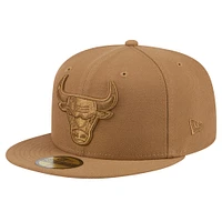 Men's New Era Tan Chicago Bulls 59FIFTY Fitted Hat