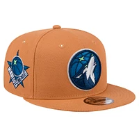 Men's New Era Tan Minnesota Timberwolves Color Pack 9FIFTY Snapback Hat