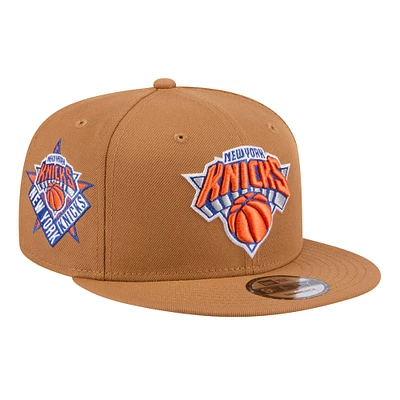 Men's New Era Tan New York Knicks Color Pack 9FIFTY Snapback Hat