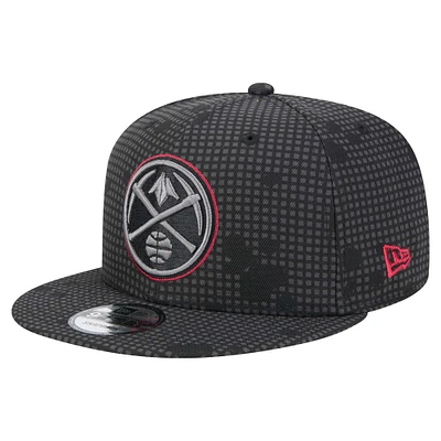 Men's New Era Black Denver Nuggets Midnight Ink Pop Outline 9FIFTY Snapback Hat