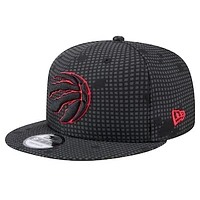 Men's New Era Black Toronto Raptors Midnight Ink Pop Outline 9FIFTY Snapback Hat