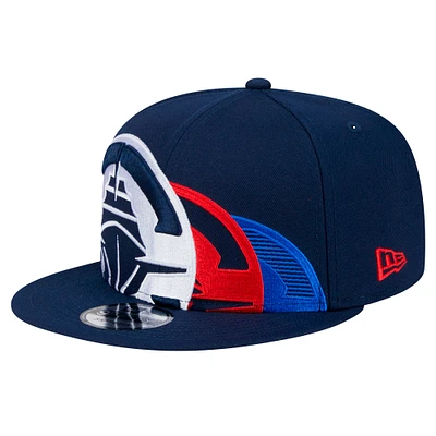 Men's New Era Navy LA Clippers Sport Night Team Shadow 9FIFTY Snapback Hat