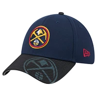 Men's New Era Navy Denver Nuggets Sport Night 39THIRTY Flex Hat