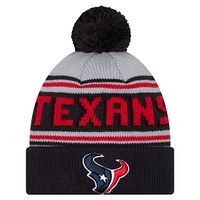 Men's New Era  Navy Houston Texans  Main Cuffed Knit Hat with Pom