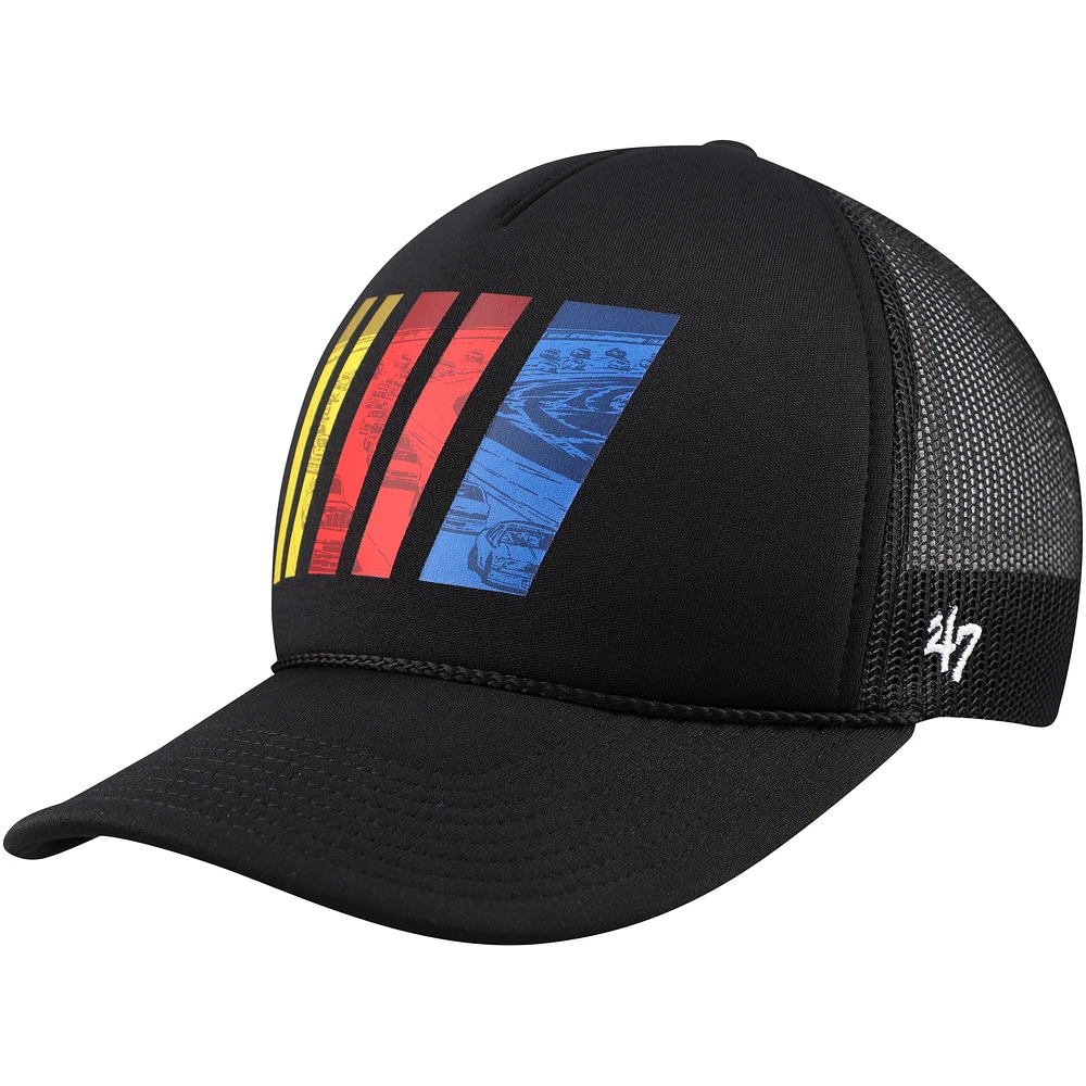 Men's '47 Black NASCAR Track Out Trucker Adjustable Hat