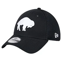 Men's New Era Black Buffalo Bills Main Neo 39THIRTY Flex Hat