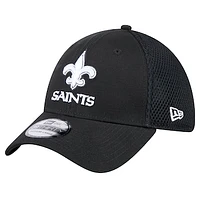 Men's New Era Black Orleans Saints Main Neo 39THIRTY Flex Hat