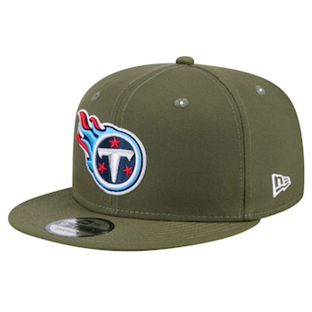 Men's New Era  Olive Tennessee Titans Main 9FIFTY Snapback Hat