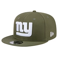 Men's New Era  Olive New York Giants Main 9FIFTY Snapback Hat