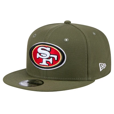 Men's New Era  Olive San Francisco 49ers Main 9FIFTY Snapback Hat