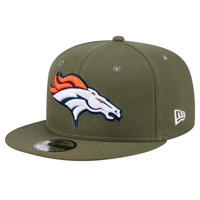 Men's New Era  Olive Denver Broncos Main 9FIFTY Snapback Hat