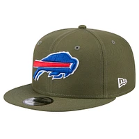 Men's New Era  Olive Buffalo Bills Main 9FIFTY Snapback Hat