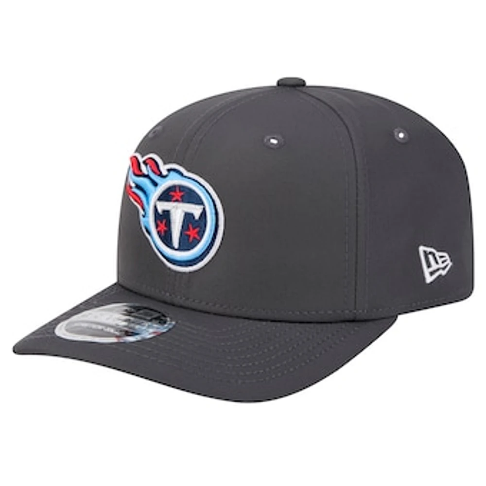 Men's New Era  Graphite Tennessee Titans Main 9SEVENTY Stretch-Snap Hat