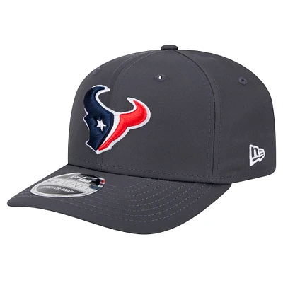 Men's New Era  Graphite Houston Texans Main 9SEVENTY Stretch-Snap Hat