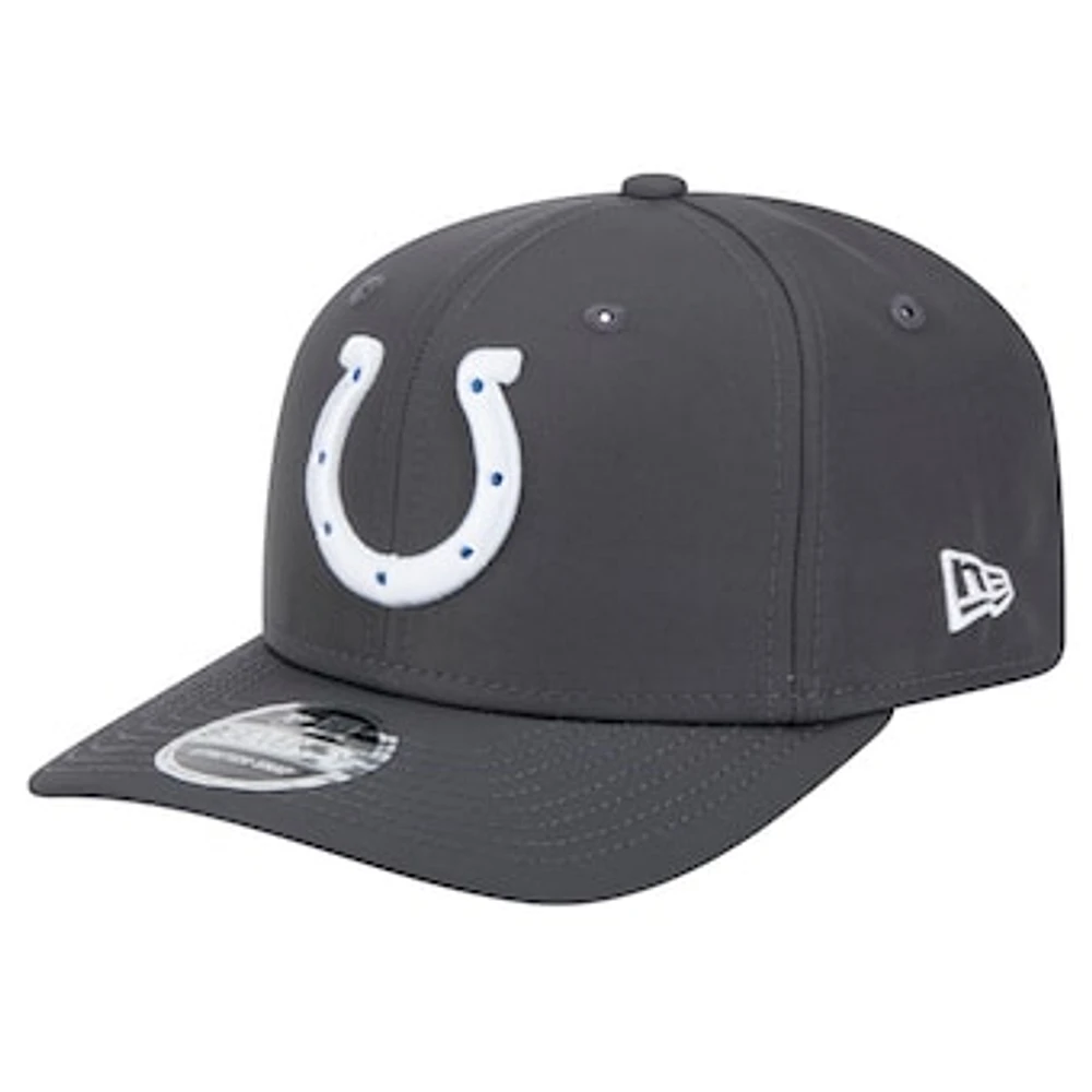 Men's New Era  Graphite Indianapolis Colts Main 9SEVENTY Stretch-Snap Hat