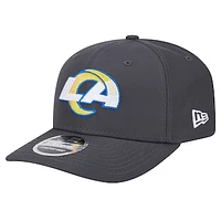 Men's New Era  Graphite Los Angeles Rams Main 9SEVENTY Stretch-Snap Hat