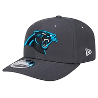 Men's New Era  Graphite Carolina Panthers Main 9SEVENTY Stretch-Snap Hat